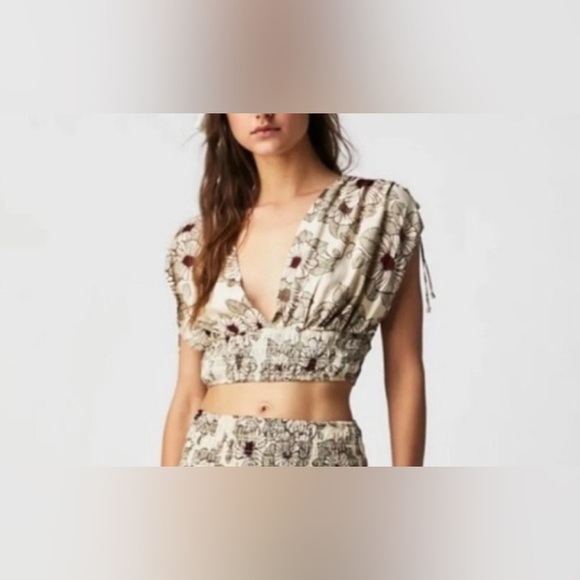 Free People, Morning Sun Top, Medium, Ivory, NWOT - Picture 2 of 11